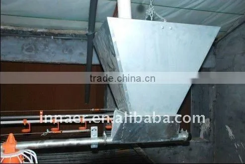 Automatic feeding line for layers and broilers
