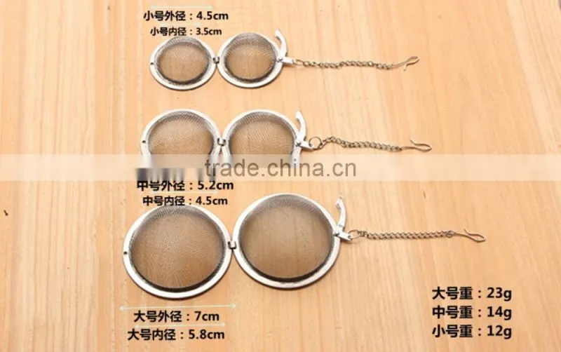 Eco-friendly food grade stainless steel tea infuser ball