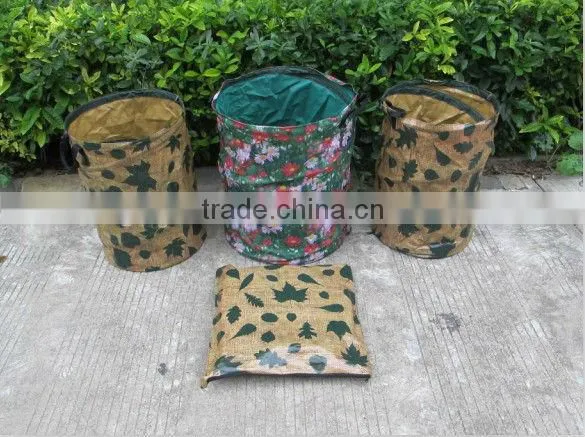 cheap beautiful pop up garden bag garden leaves bag garden waste bag supplier in Shanghai China