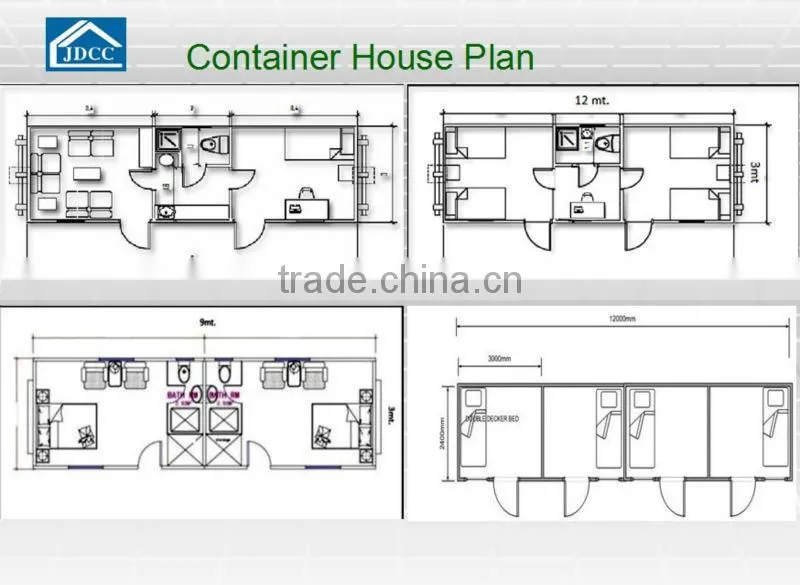 ISO standard 20 feet container house