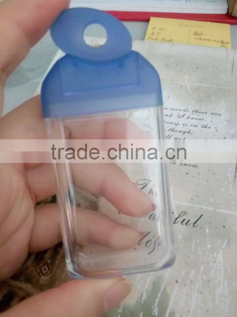 transparent plastic tube with lid