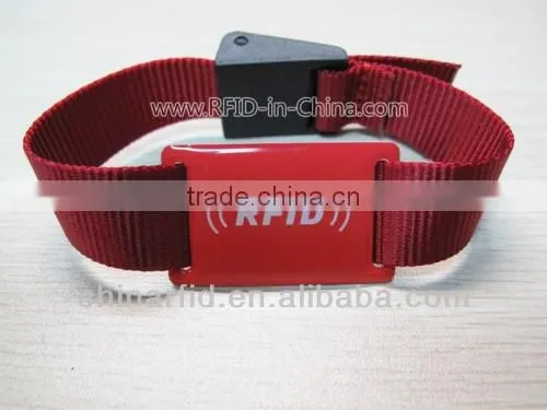 13.56MHz Fabric RFID Watch RFID Bracelets with Classic 1K/S50 Chip