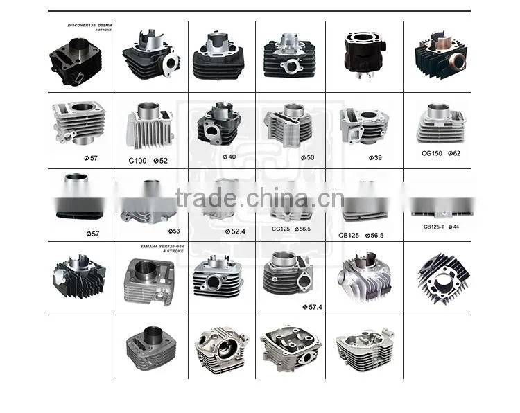 CG125 bajaj pulsar 150 motorcycle cylinder kit/cylinder head gasket/cylinder head machine/air compressor cylinder head