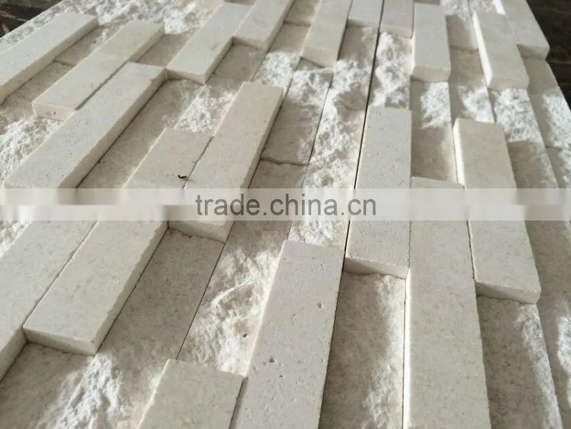 Interior white sand cultured stone
