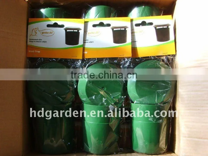 Garden plastic snail trap