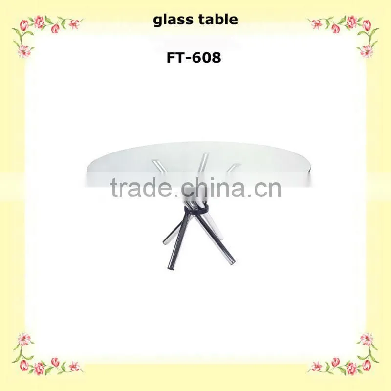 Factory price tempered glass folding for dining tables