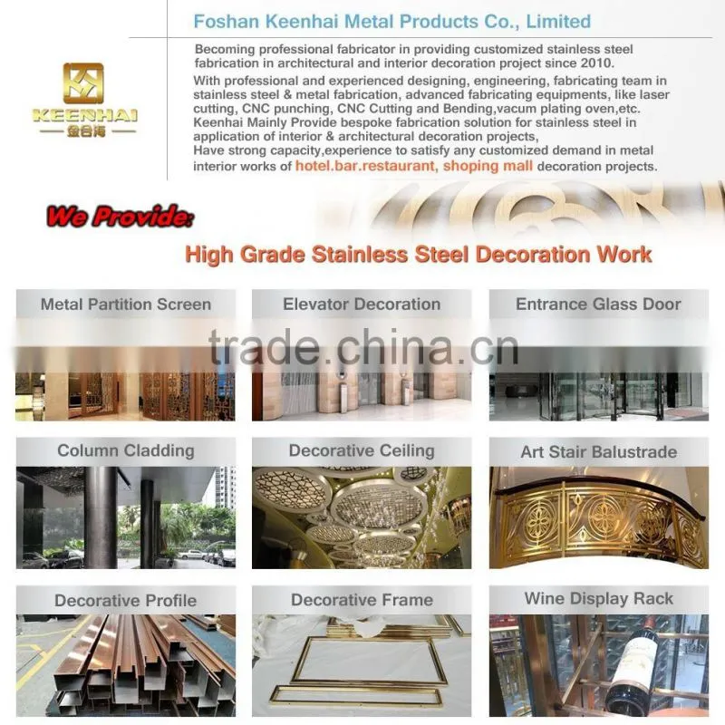 Project 304 Stainless Steel Interior Decorative Metal Columns