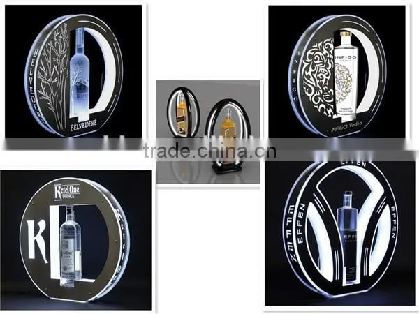 led light up plastic beer wine bottle holder