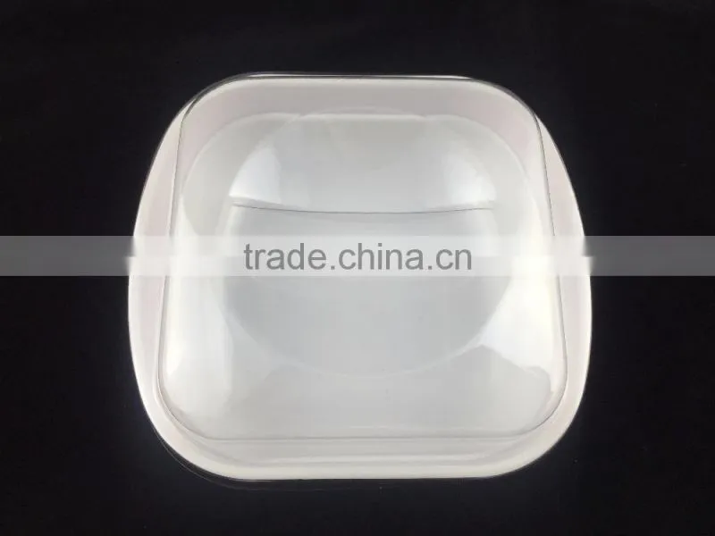PET lid for Salad Bowl, Easy Handle Plastic Lid, New Design Clear Lid for Ceramic Tableware
