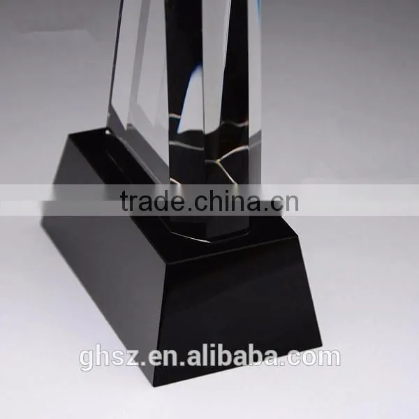 Custom craft gifts blank k9 heart crystal awards