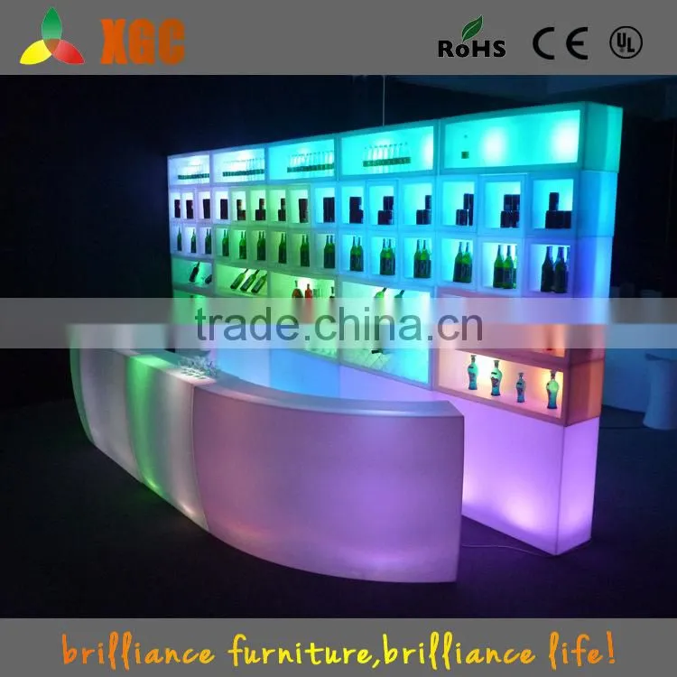 Illumianted waterproof led rechargeable li battery operated led ice bucket/wine cooler