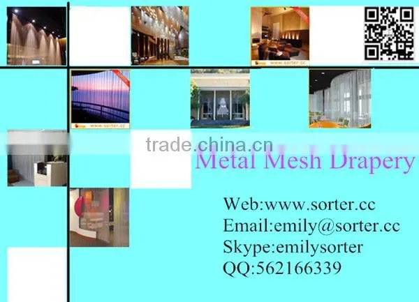 Sorter's wall covering backdrops metal wire mesh