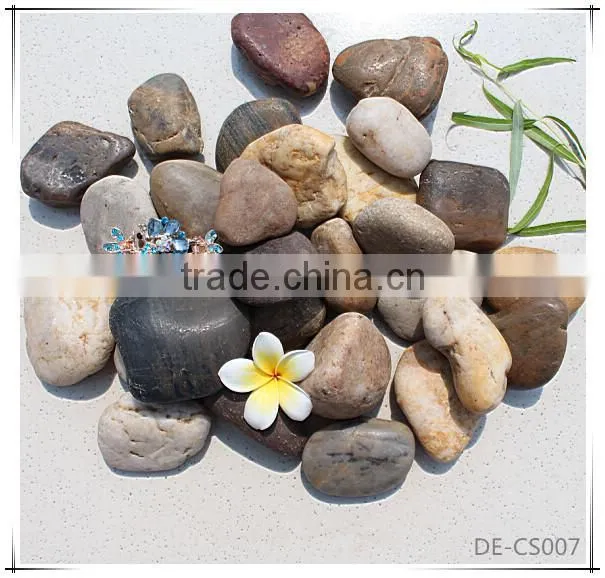 Garden Decorative Round and Flat Pebble Wholesale