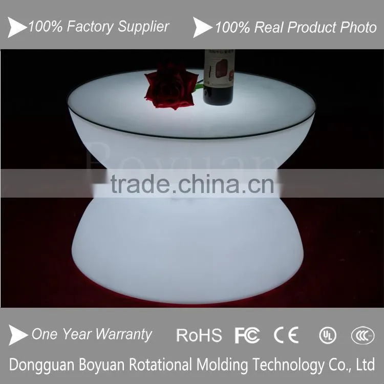 popular party led table, nightclub luminous furniture with led light, rechangeable color bar led table