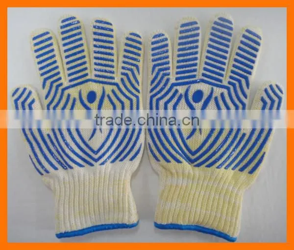 Anti Cut Extreme Heat Resistant BBQ Gloves 932F Silicone BBQ Grill Cooking Gloves Oven Mitts