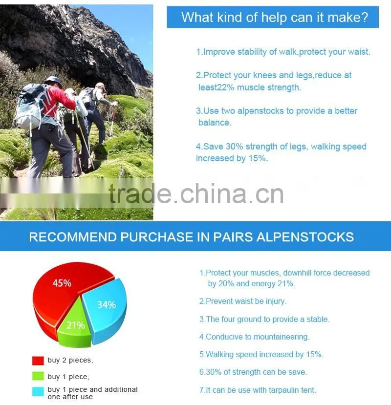 Aluminum alloy walking sticks