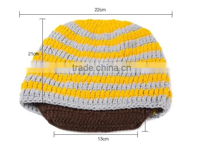 Fashion Funny Knitted Men's Winter Ski Face Mask Beard Hat