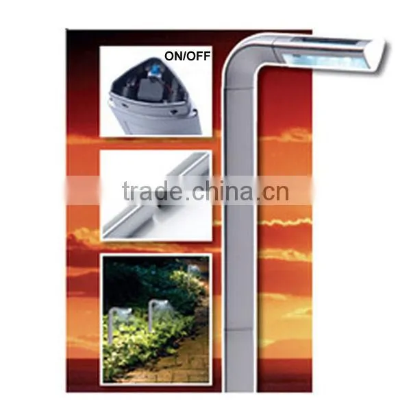 2PCS Plastic 4 LED Solar Garden Light Lawn Lamp 7 Style Spike Road Pathway Decor