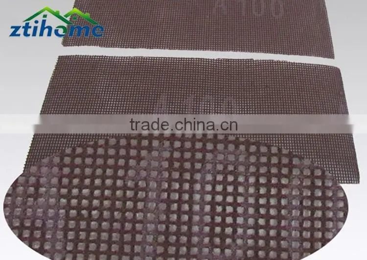 Silicon Carbide and Aluminium Oxide Abrasive Sanding netting with lint backing