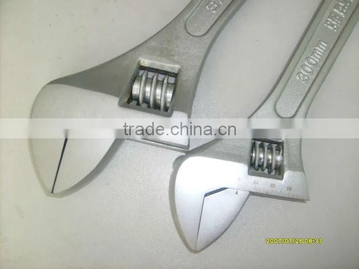 150-600mm Drop forged adjustable wrench.PVC handle