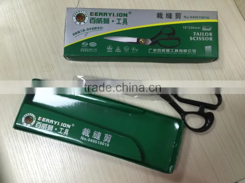 Berrylion High Quality 10" 12" Sewing Scissors nice package Sewing Scissors