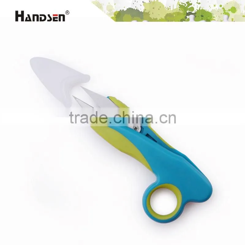 New 5" soft rubber grip with protection yarn scissors