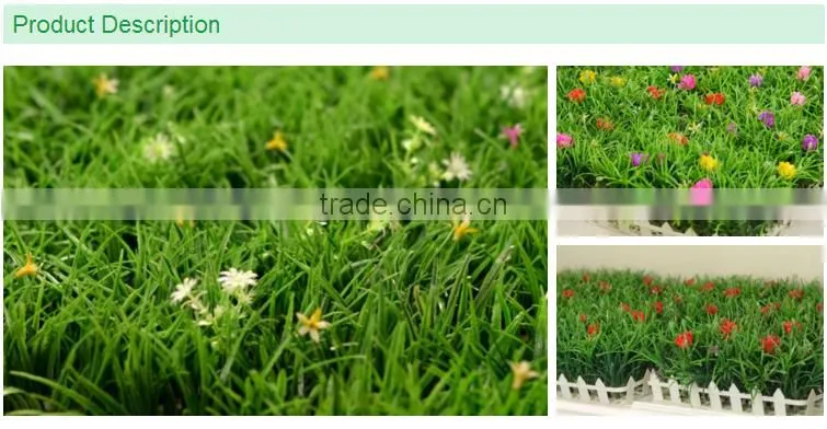 hot sale Mini flower and grass made of artificial grass turf for cozy home and garden decor