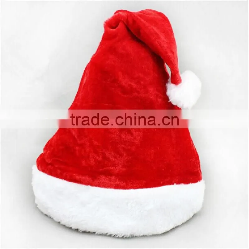 Decoration Red and White Ornament Santa Clause Christmas Hats Handmade Christmas Santa Hat