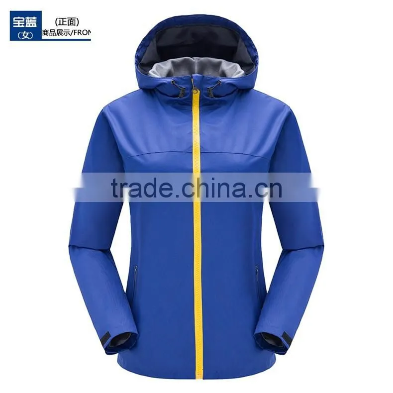 Latest design hot sale personalized men outdoor waterproof windproof mauntaineering Jackts/sport jackets