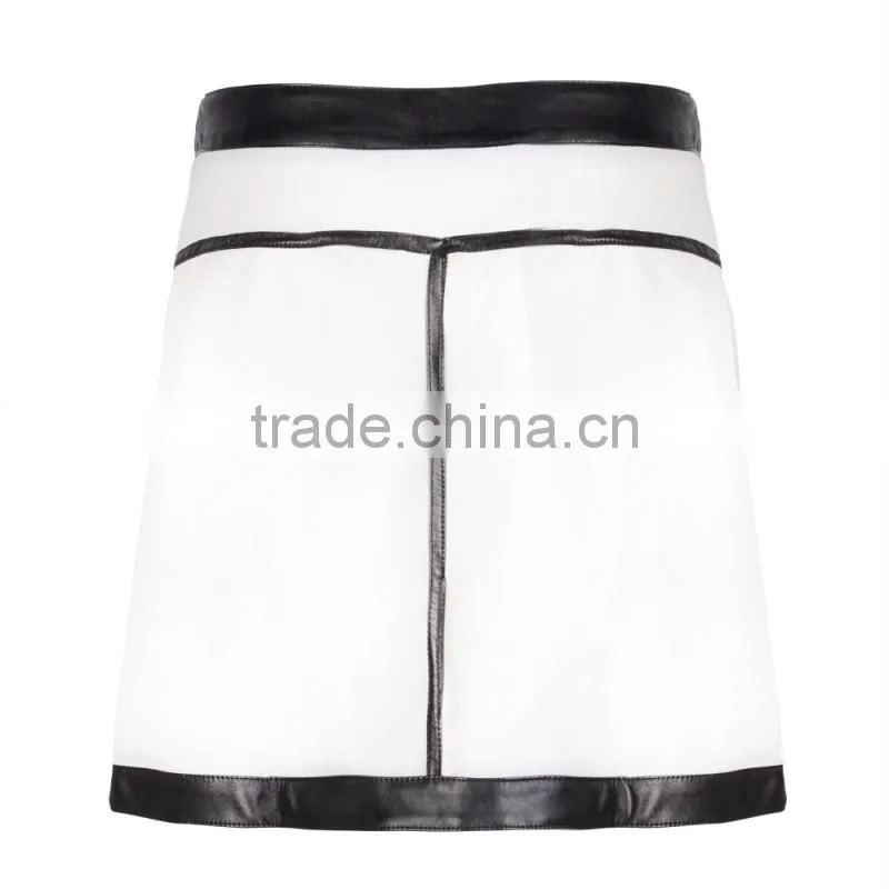 2017 Elegant fashion oem high waist fomal women latest lady a line skirt
