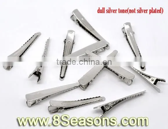 Silver Tone Prong Barrettes Hair Clips hair accessories