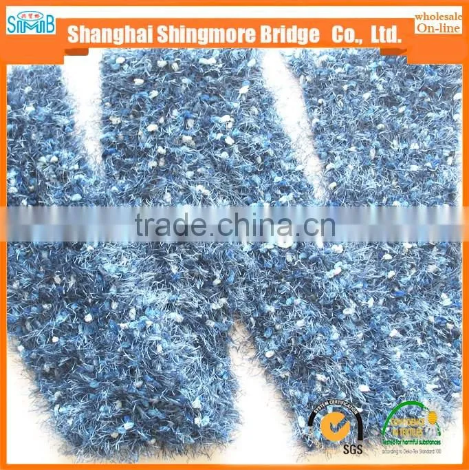 Online shopping first choice feather pompom yarn from China feather pompom twisted yarn factory in a low price