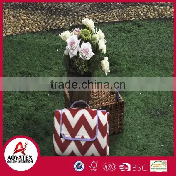 100% polyester super soft CE Certified Many Capacities Waterproof portable picnic blanket mat