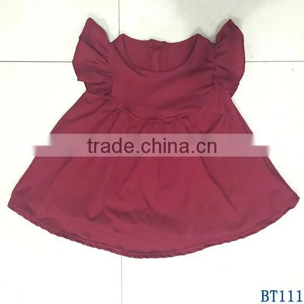 Boutique Preorder Girls Frocks Wholesale Summer White Cotton Shorts Sleeves Lap Dresses for Kids
