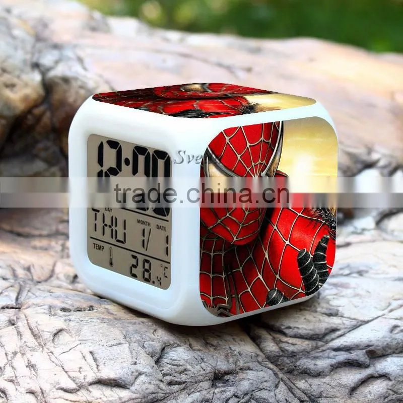 (Hot Games) Dota character clock,Led calendar alarm clock, digital projector led alarm clock