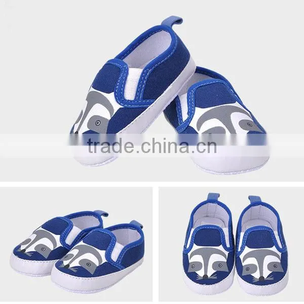 new design lovely cartoon animal prints baby boy and girl shoes
