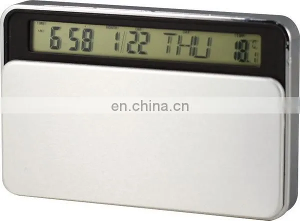 classic desk clock with weather forecast (L2809)
