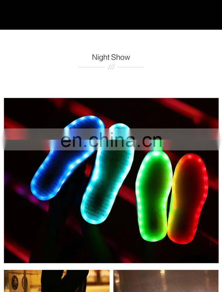 wholesale shining mirror finish PU leather street dance night club LED shoes