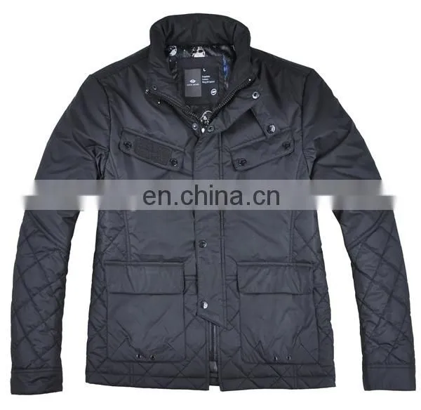 high quality fashion quilted winter jacket men