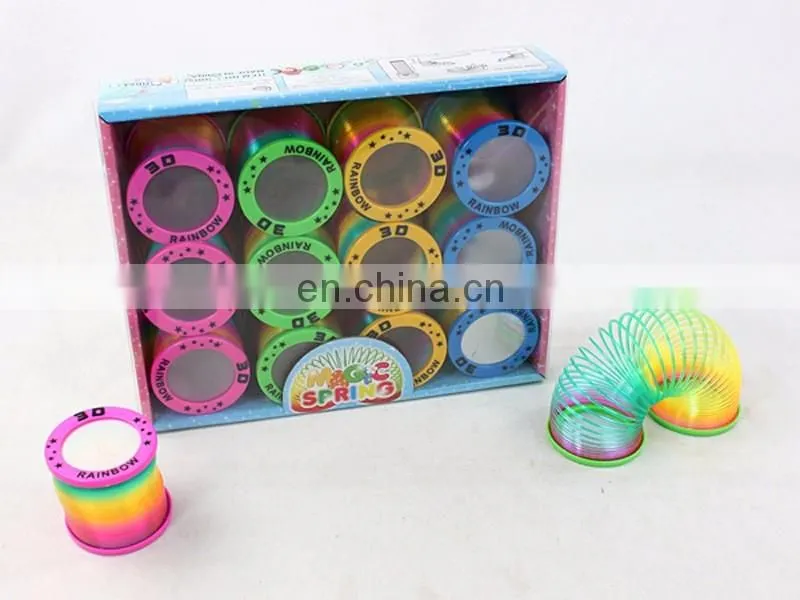 Top quality custom Plastic ring rainbow spring circle