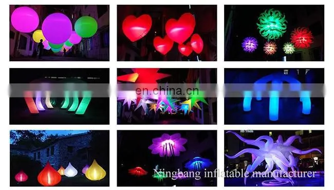 large wedding decoration inflatable led balloons for sale