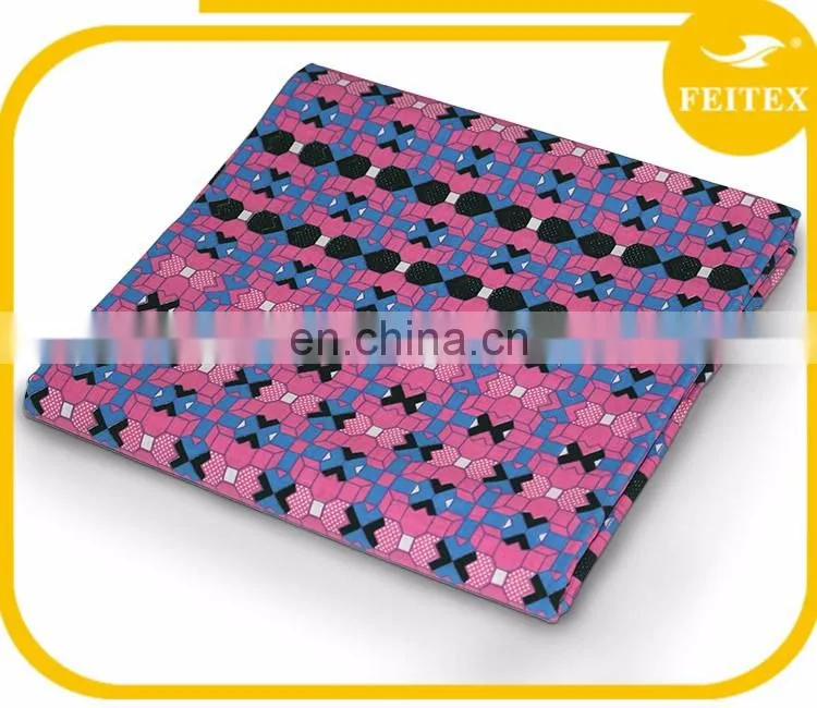African Super Wax Hollandais Fabric Cotton Holland Wax Knit Fabric Paraffin Wax Wholesale Made In China