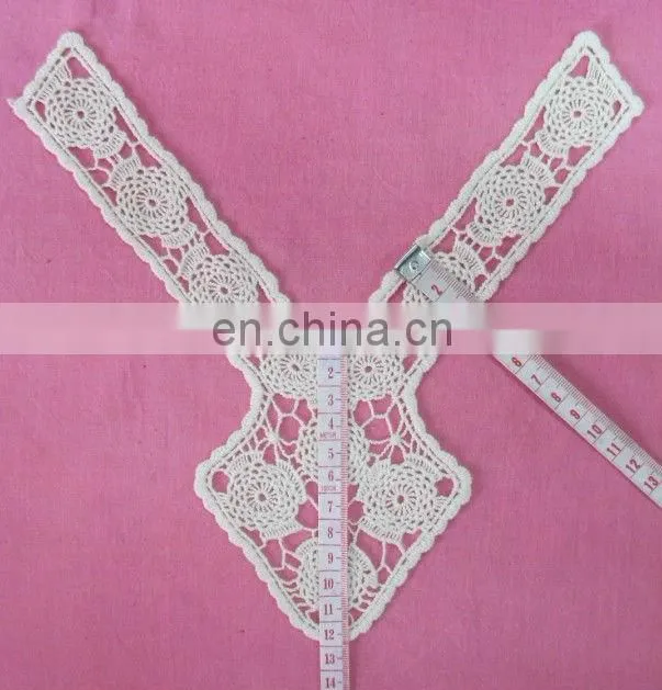 fashion Cotton neck lace motif