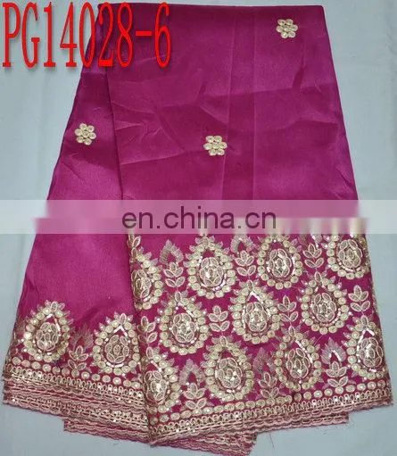 top quality fashion new design embroidery george fabric for dress(PG14028)