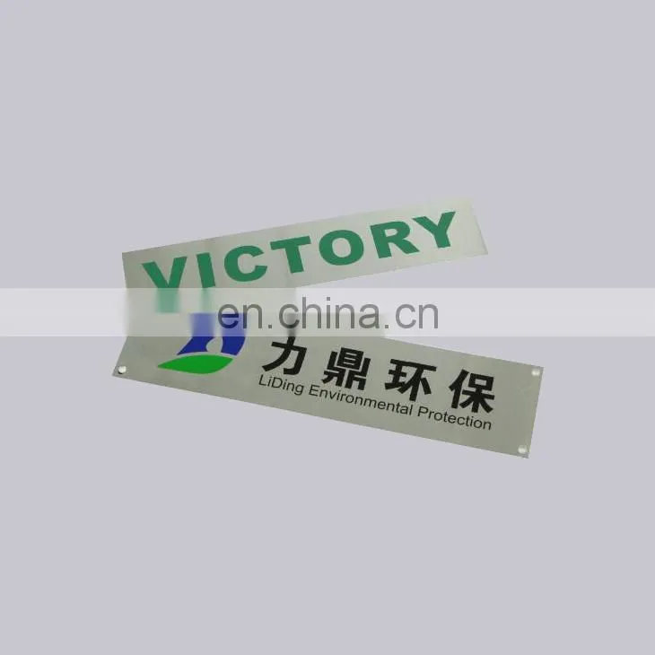 Wholesale OEM Items Self Adhesive Type And Metal Etched Style Custom Name Plate For Machine