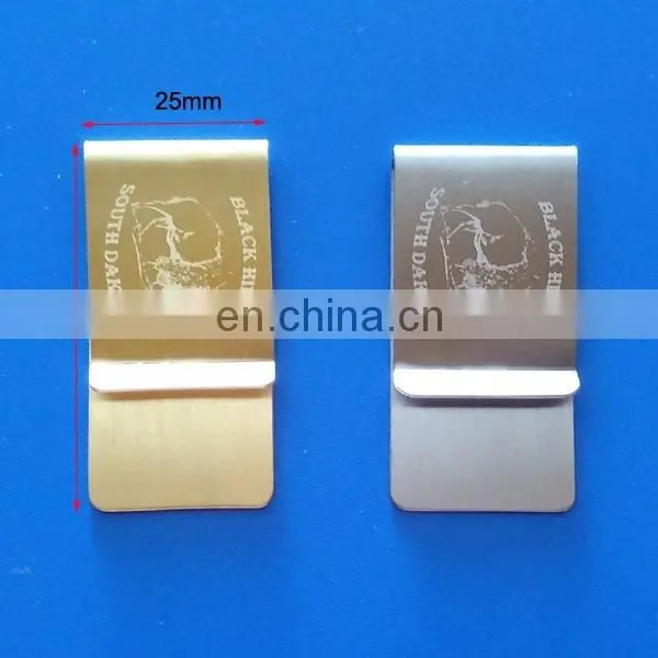 Availabld mould metal money clip with round part design