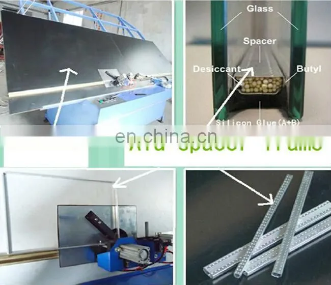 Aluminum spacer bar insulated insulating glass line