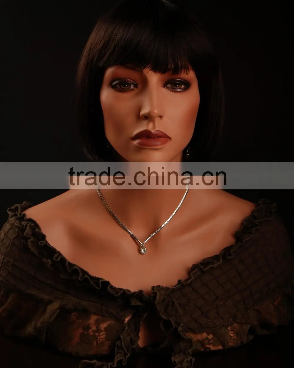 Women Head Mannequin Fiberglass Cheap Head mannequin H1050
