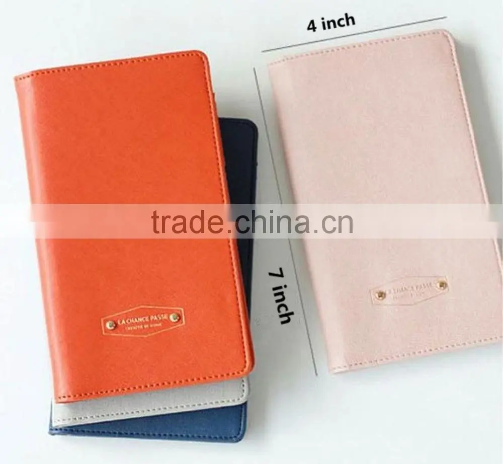 Passport Case, Travel Wallet Blocking Passport Cover Compact Case Holder Wallet,Prevent Degaussing,Classic Long