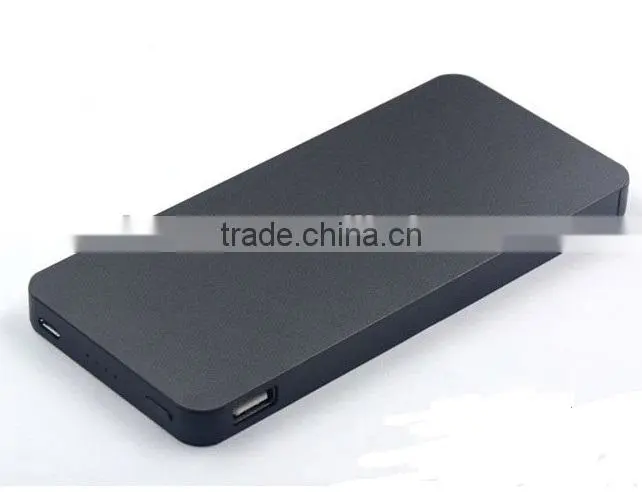 2014 Newly super thin power bank 10000mah with Three anti cell phone charger